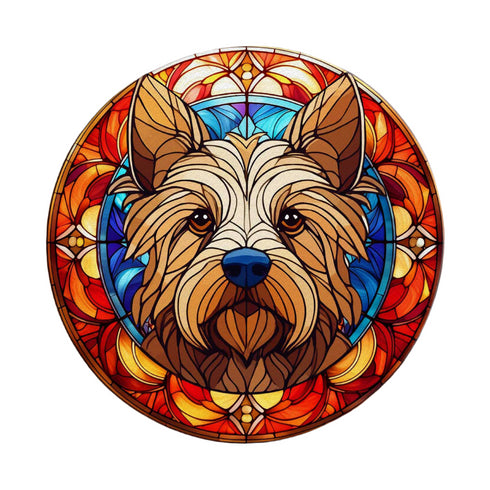 Cairn Terrier Glass Suncatcher Worktop Saver